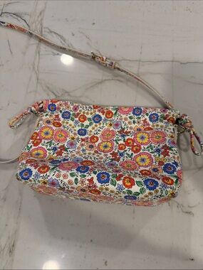Talbots Floral Leather Crossbody Bag